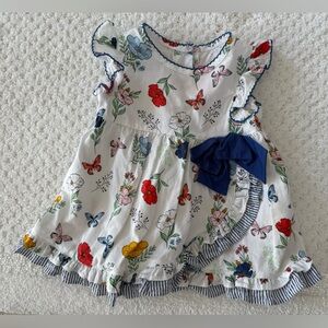 Good Lad Floral Dress with Pink Accents